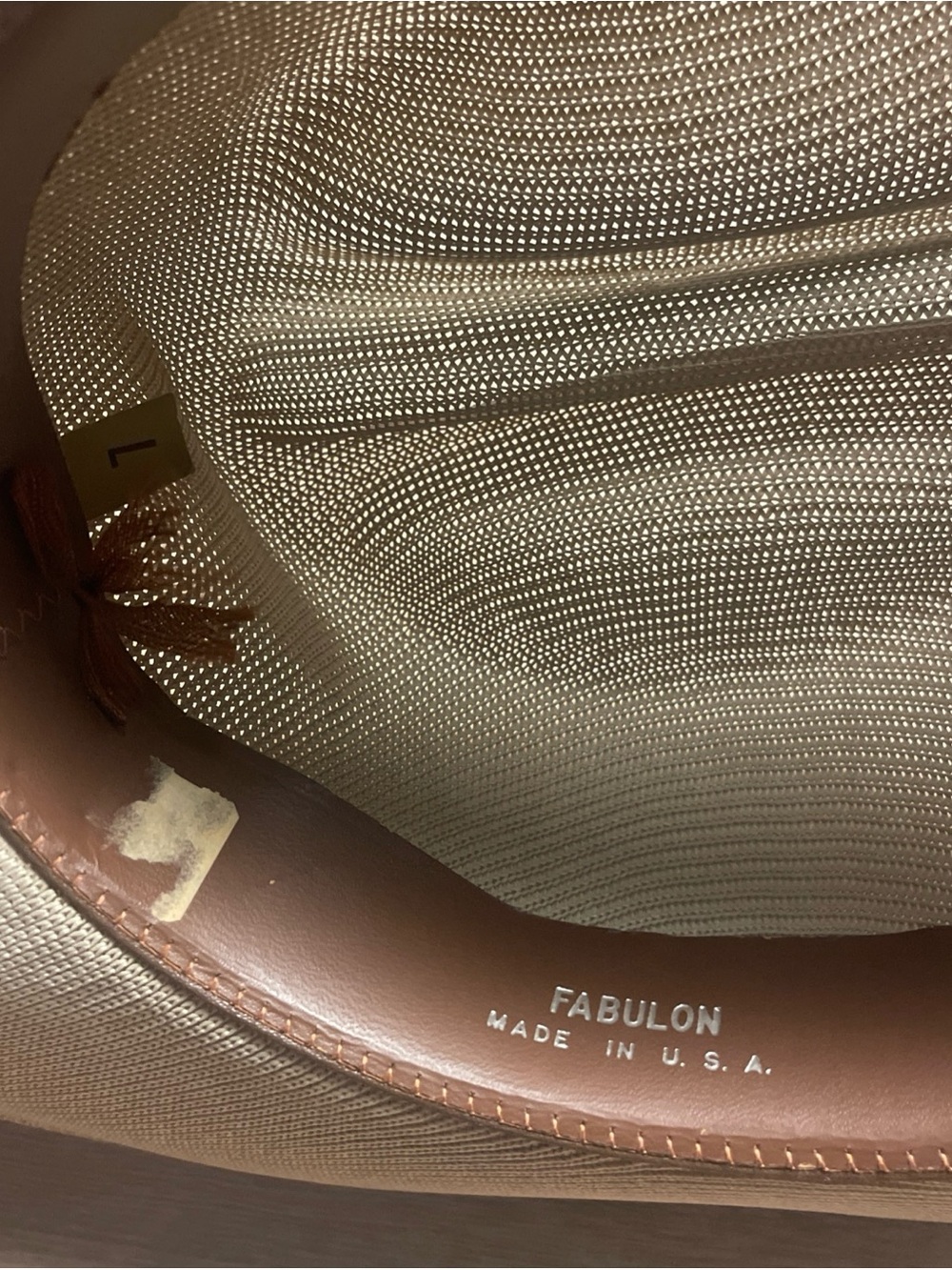 Vintage FABULON Mesh Breathable Western Cowboy Hat Made in the USA 7 - Picture 8 of 9